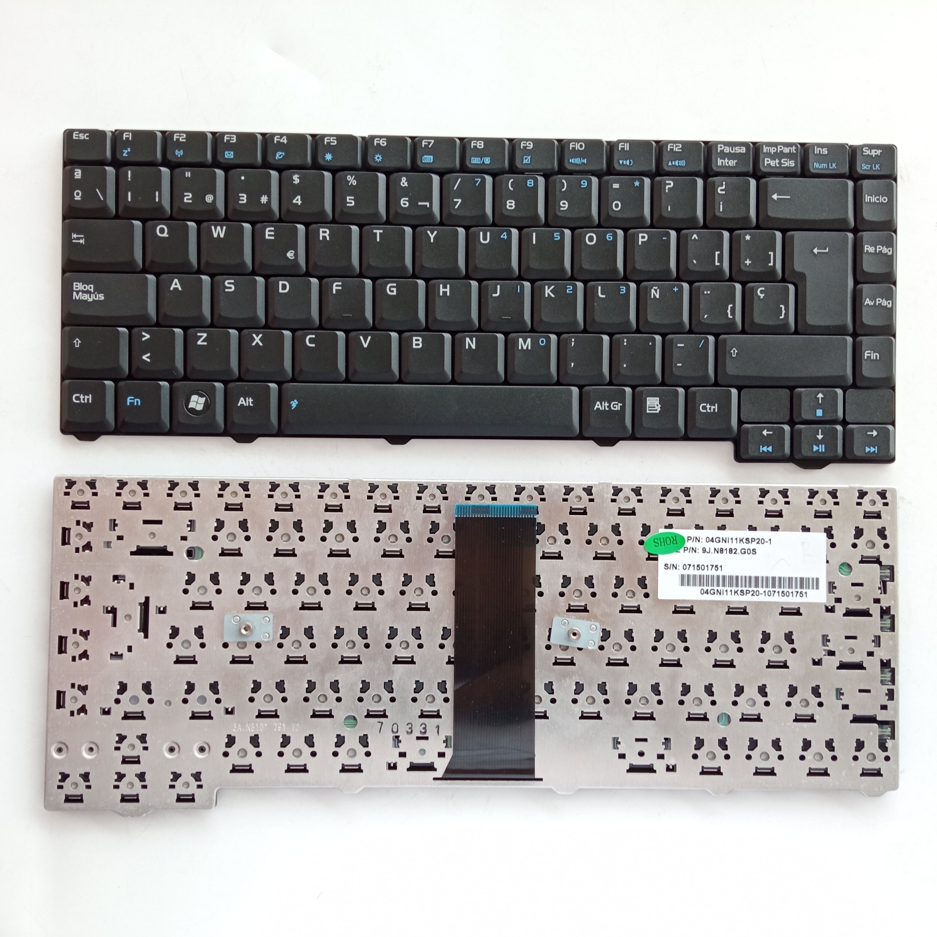 Picture of New Replacement Laptop Keyboard For ASUS F2 BLACK SP Layout